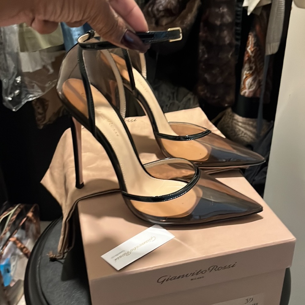 Gianvito Rossi Black and Brown Heels - Picture 3 of 7